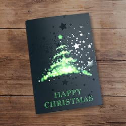 Spot UV Christmas card