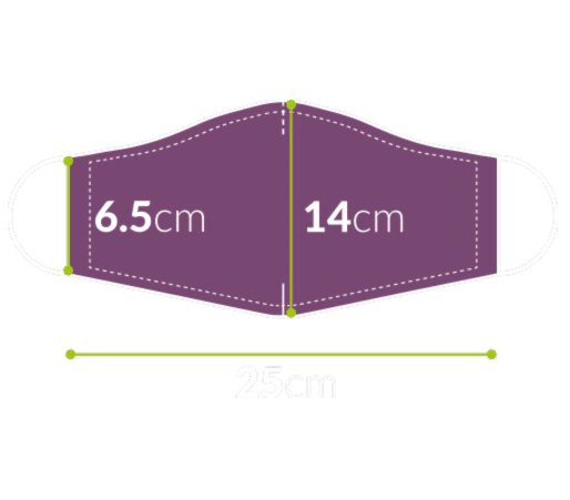 premium adult face mask sizing