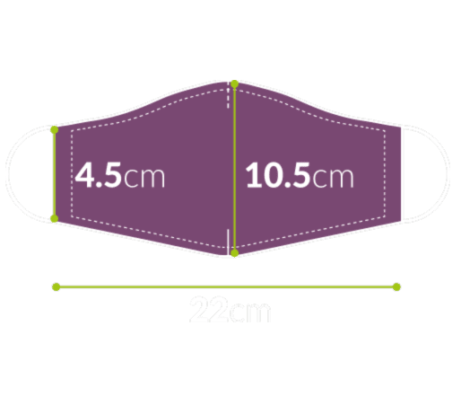 premium child face mask sizing