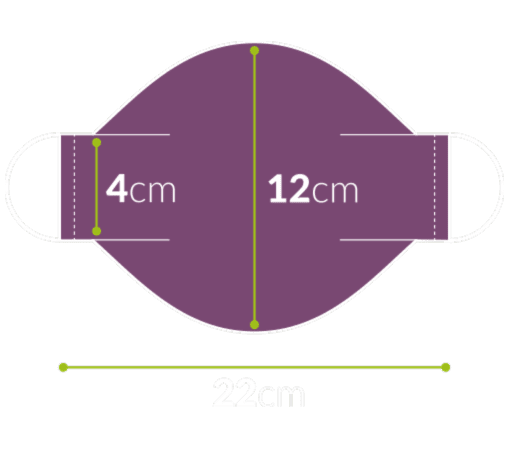 regular child face mask sizing