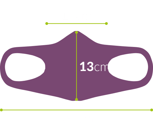 Branded Face Masks - foam mask diagram 1