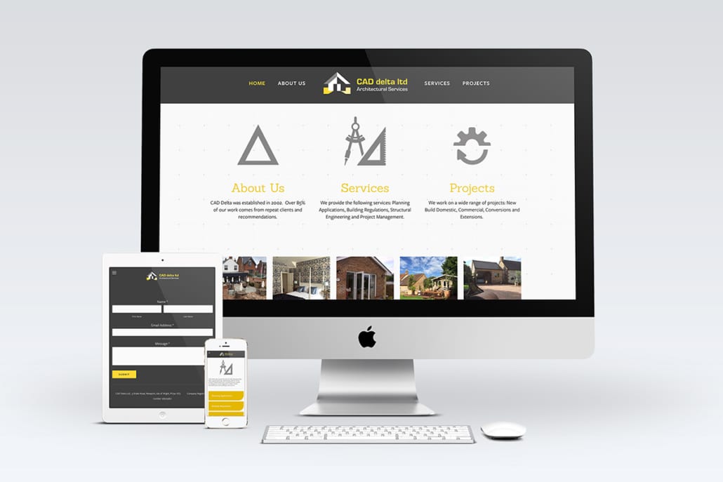 Cad Delta Website Responsive View by Nettl