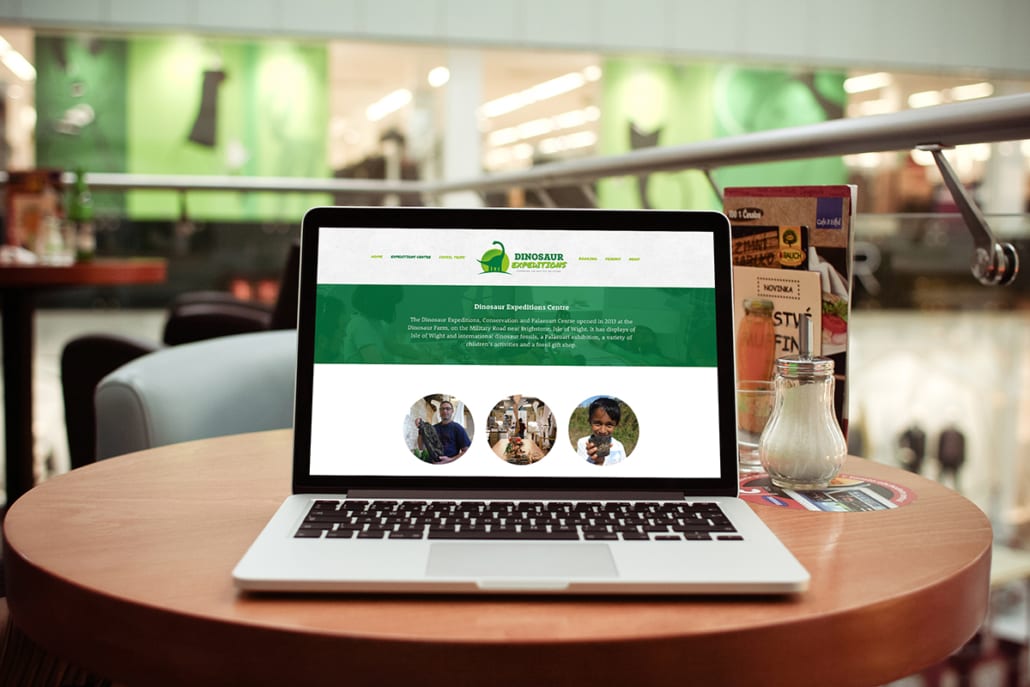 Dinosaur Expedition Website Desktop View by Nettl