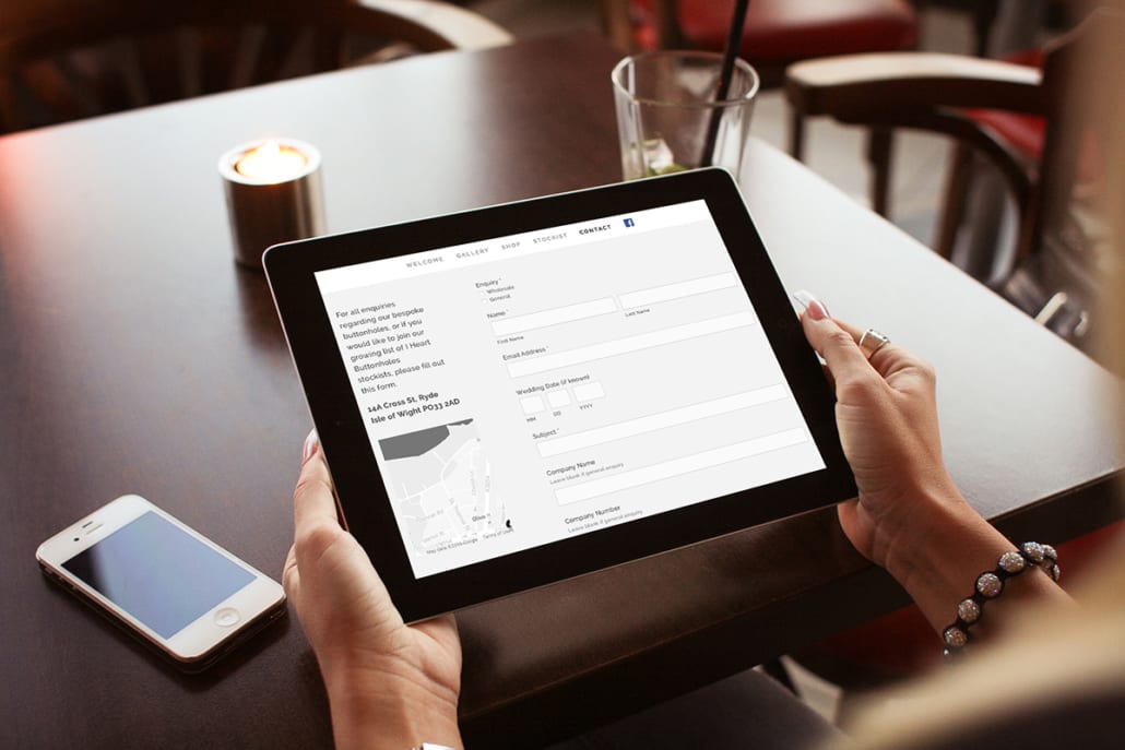 GDPR Forms Tablet View by Nettl