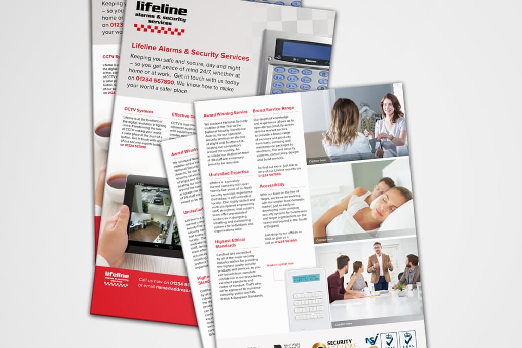 - Lifeline leaflet design and printed