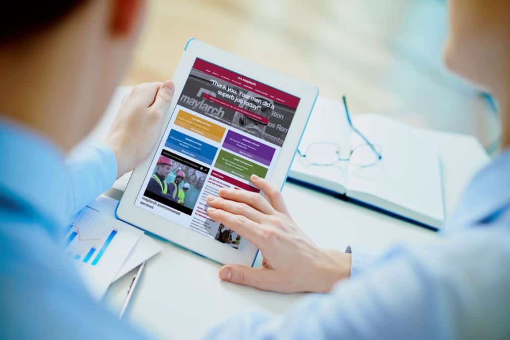 Maylarch Website Tablet View by Nettl