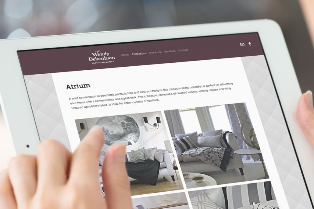 Wend Debenham Website Tablet View by Nettl