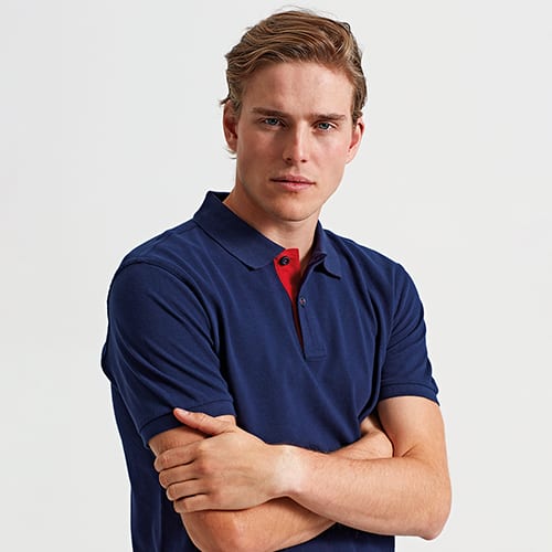 Designer WFH Wear - AQ012 Mens Contrast Polo 2