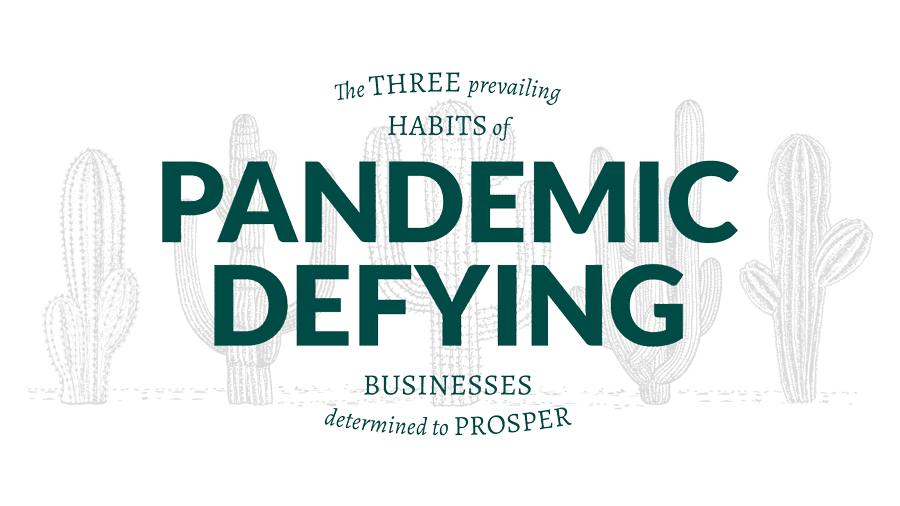 pandemic defying business logo