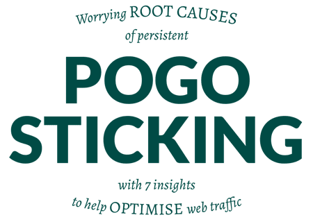 pogo sticking for web ux seo