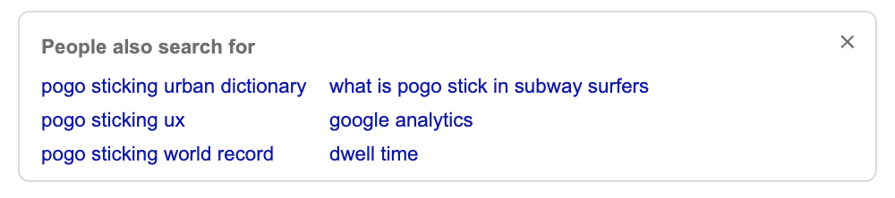 pogo sticking google search people also searched for