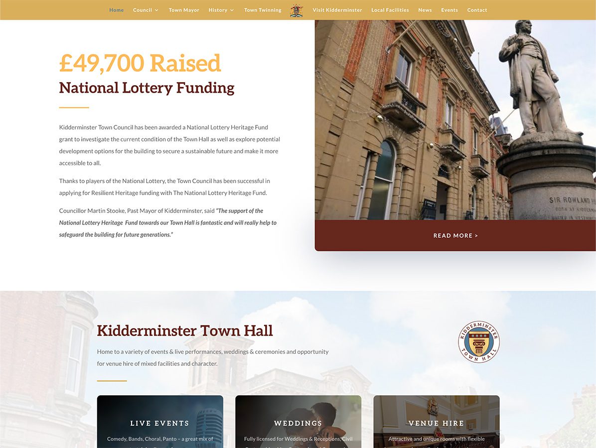 Kidderminster Town Council National Lottery Funding