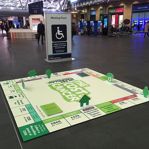 Signage Benefits - Floor vinyl games board 1
