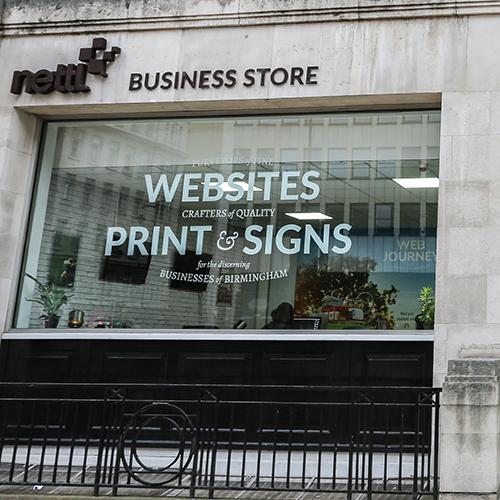 Signage Benefits - Nettl Birmingham Window Decals 1