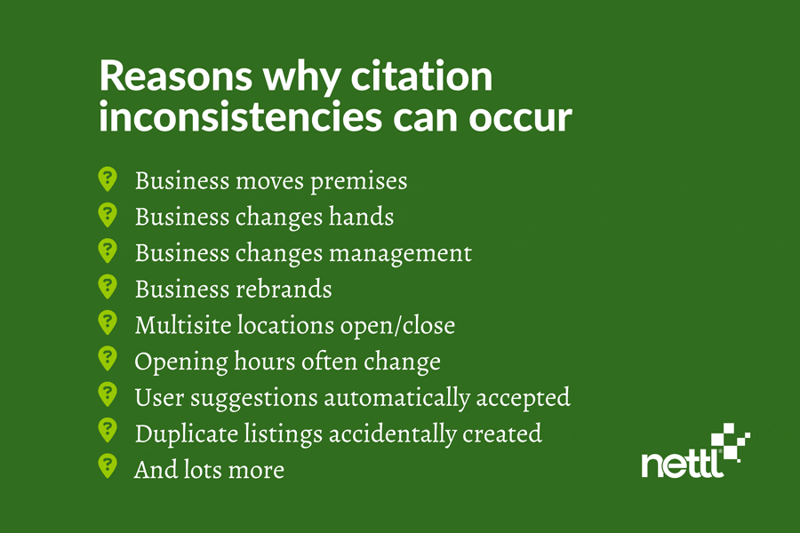 reasons why citation inconsistencies can occur