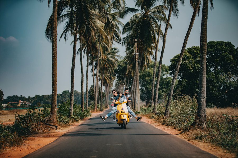 happiness is palm trees and scooters