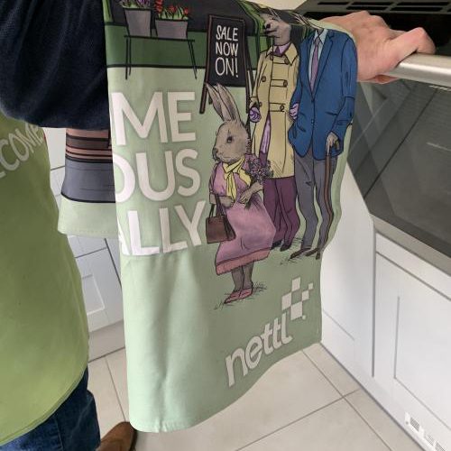 Branded merchandise for the home - tea towel