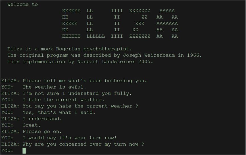 Eliza computer program
