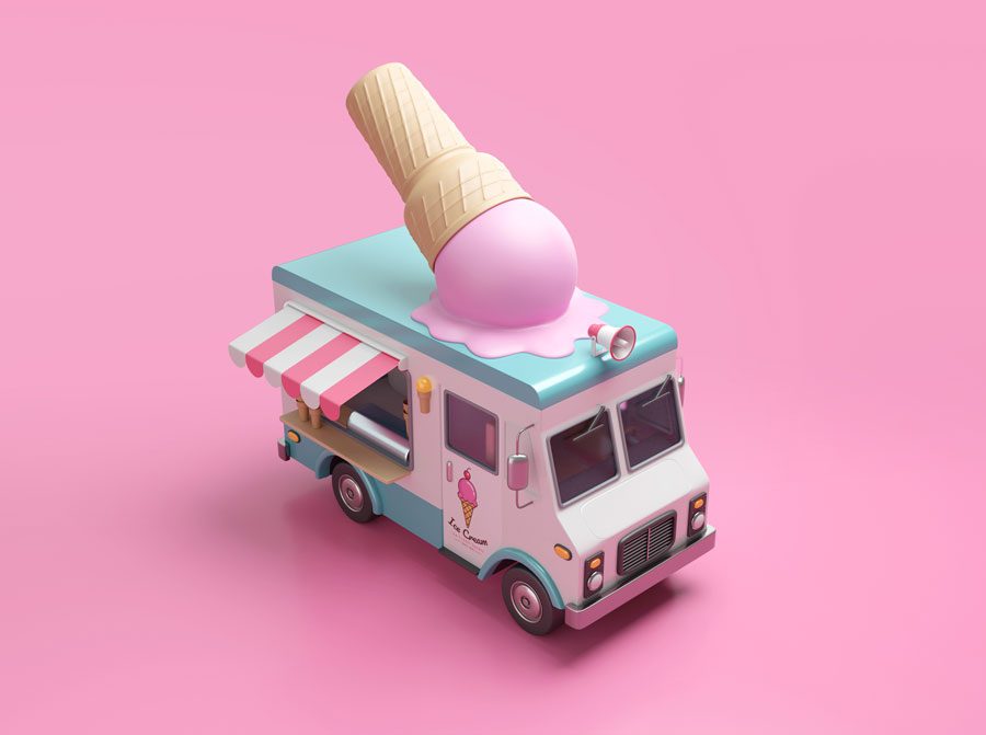 summer marketing tips. The music from an ice cream van is a genius marketing trick.