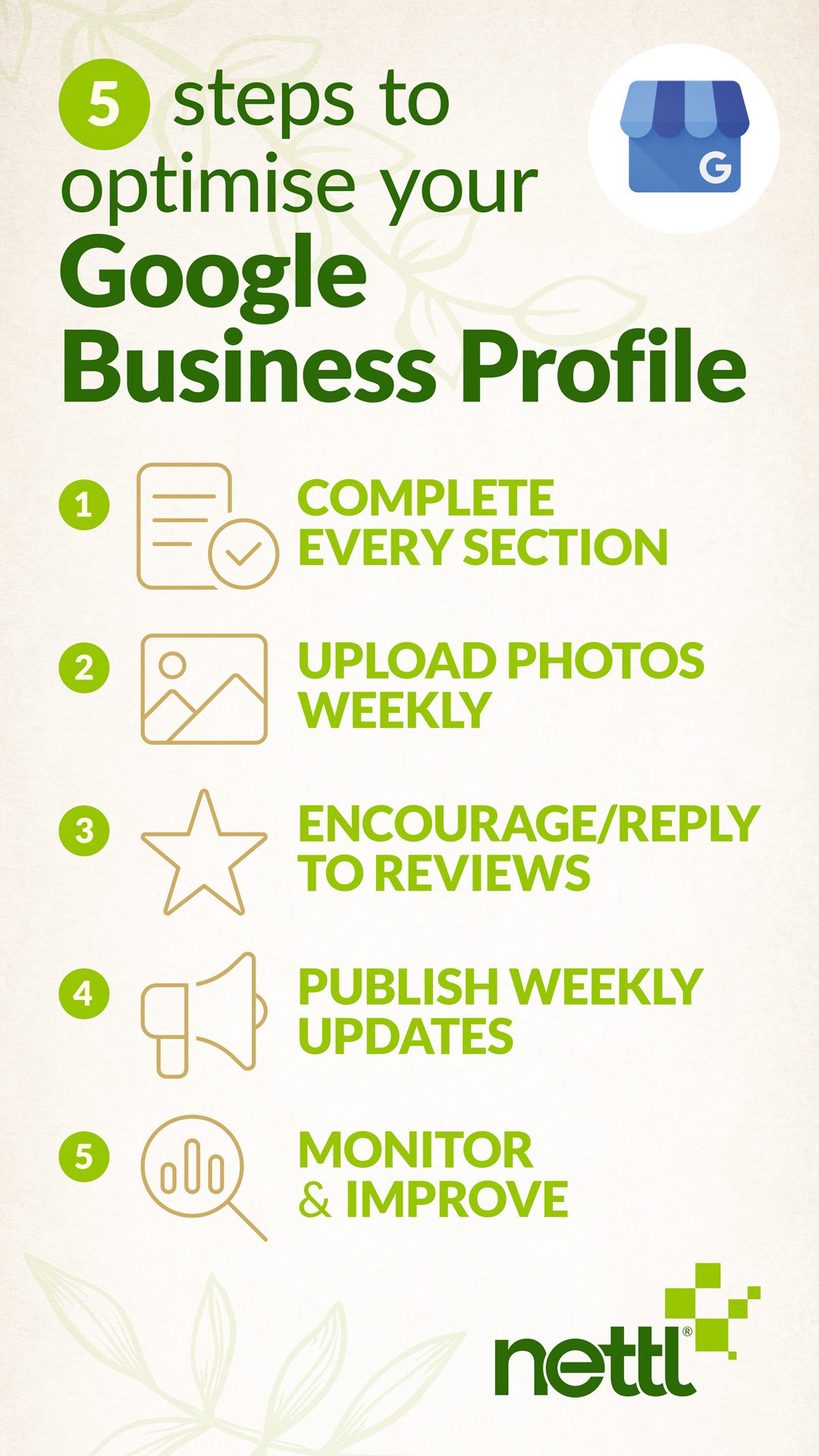 5 steps to improve your google business profile