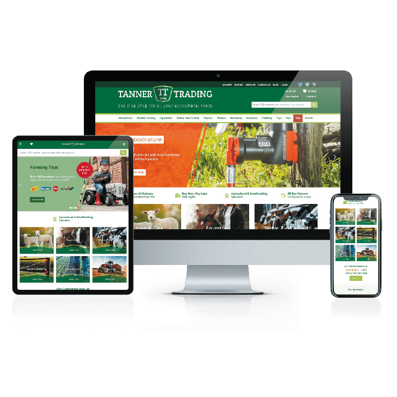 Example of ecommerce website design by Nettl