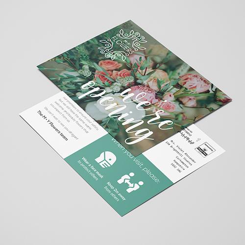 400gsm matt flyer