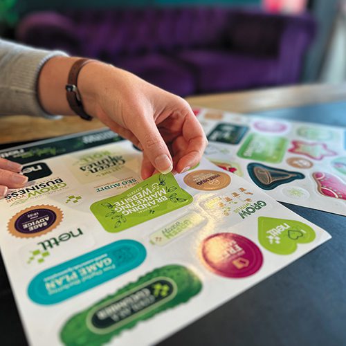 Event sticker printing