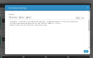 Text module text editor Text module text editor