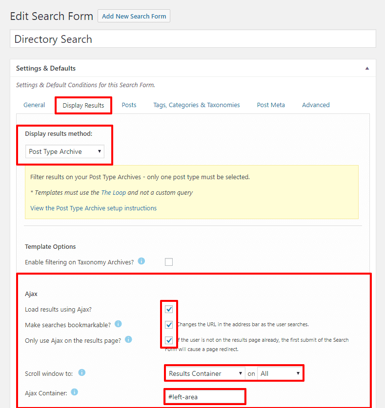 Nettl :Directory - Search Form Display Results